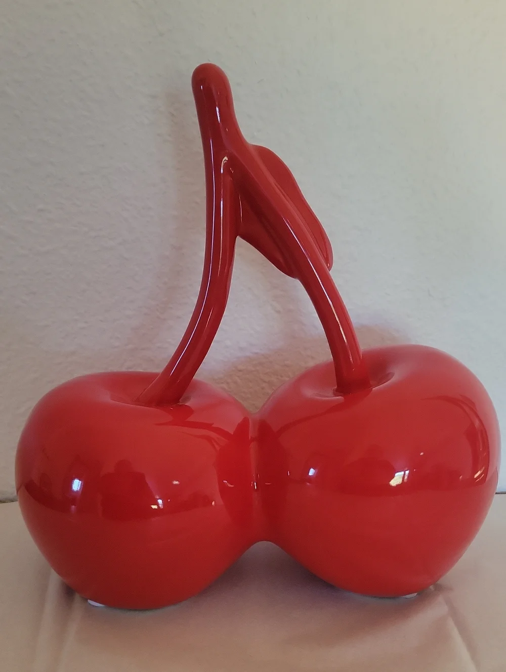 Red Ceramic Cherry Decorative Accent Cherries